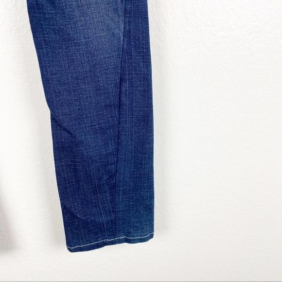 TRUE RELIGION Joey Dark Wash Flare Distressed Back Flap Pockets Jeans, Size 24 - Picture 12 of 12